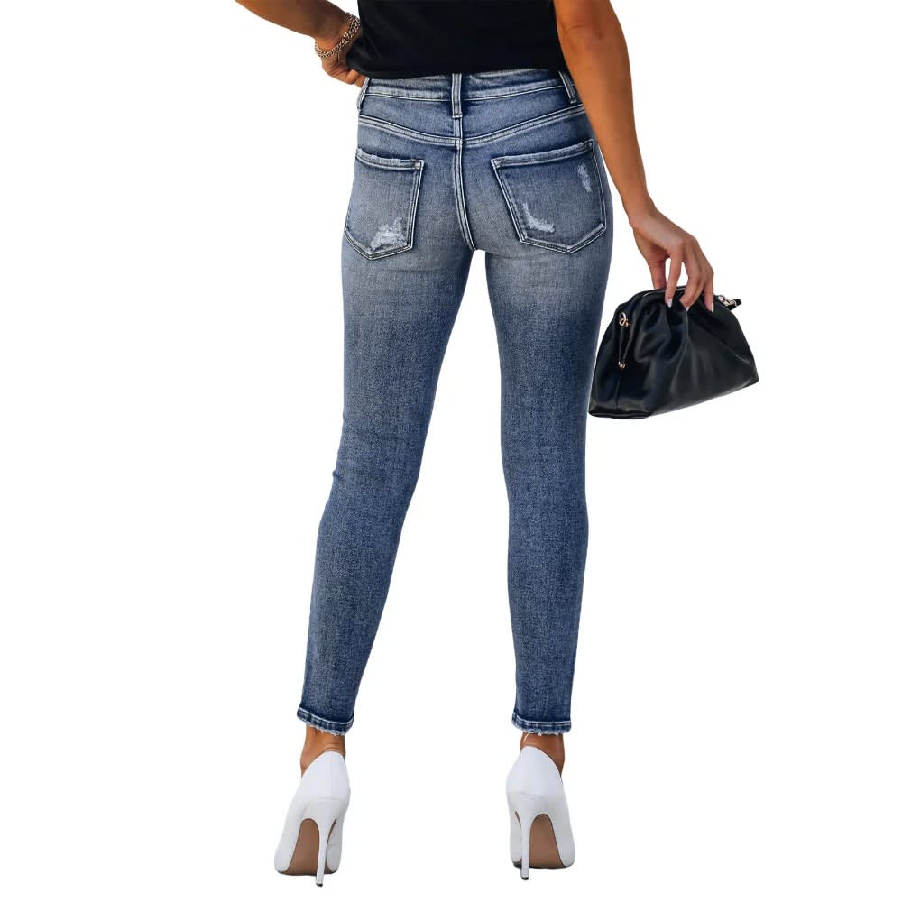 Professional High Waist Ripped Boyfriend Jeans for Women